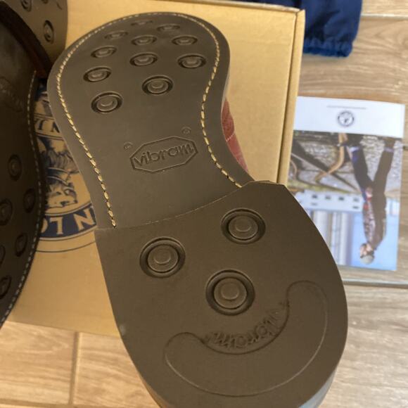 John Lofgren Glover Brogues Conceria 800 Vecchetta Leather Boots Size 11D - Picture 7 of 12